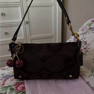 Brown Coach Mini Carly